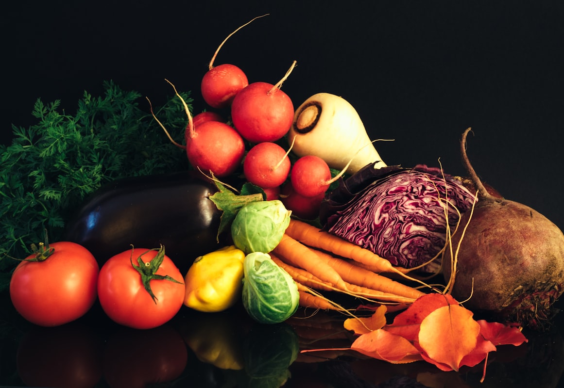 Colorful fermented vegetable medley